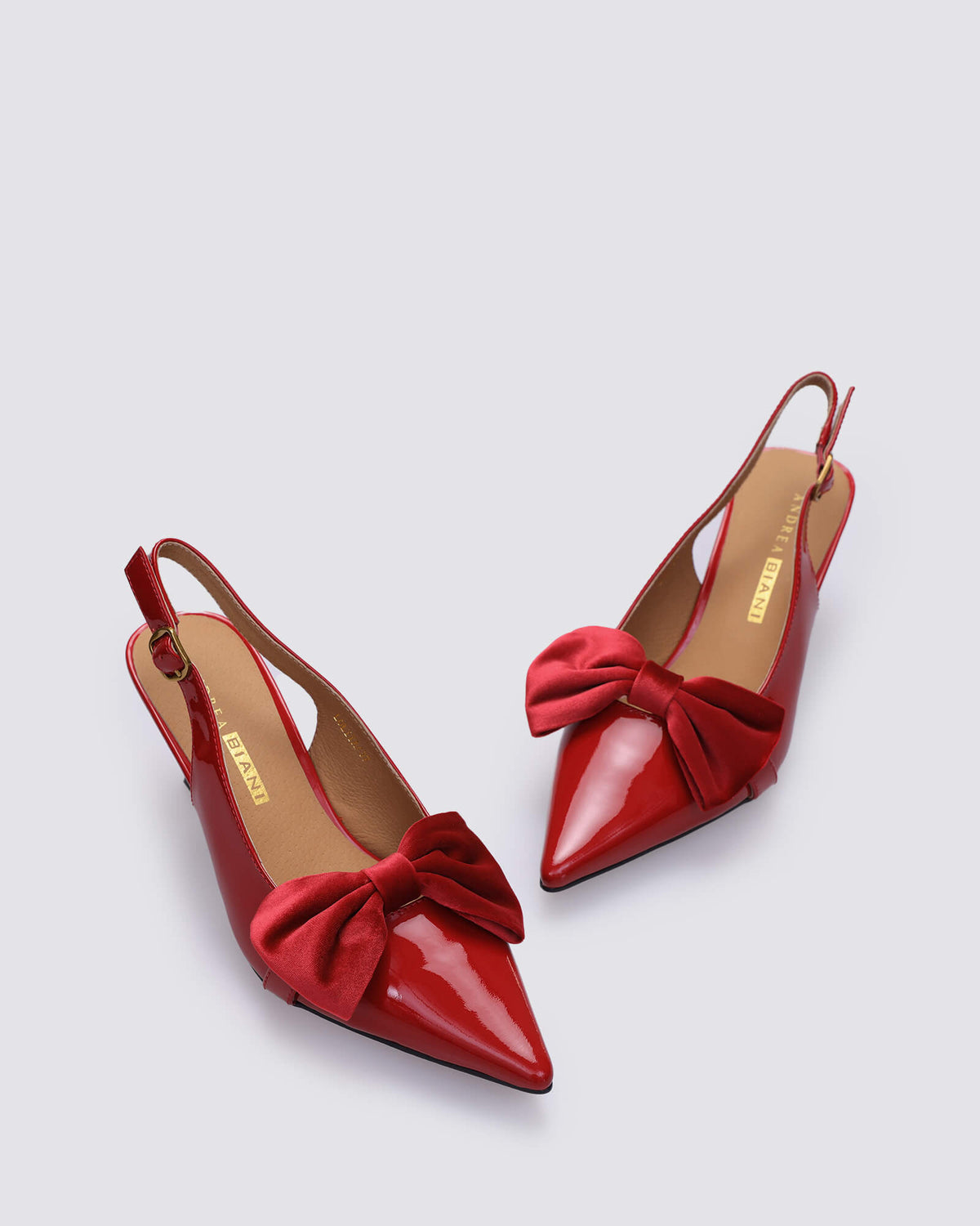 LOLITA SLINGBACK HEELS RED PATENT