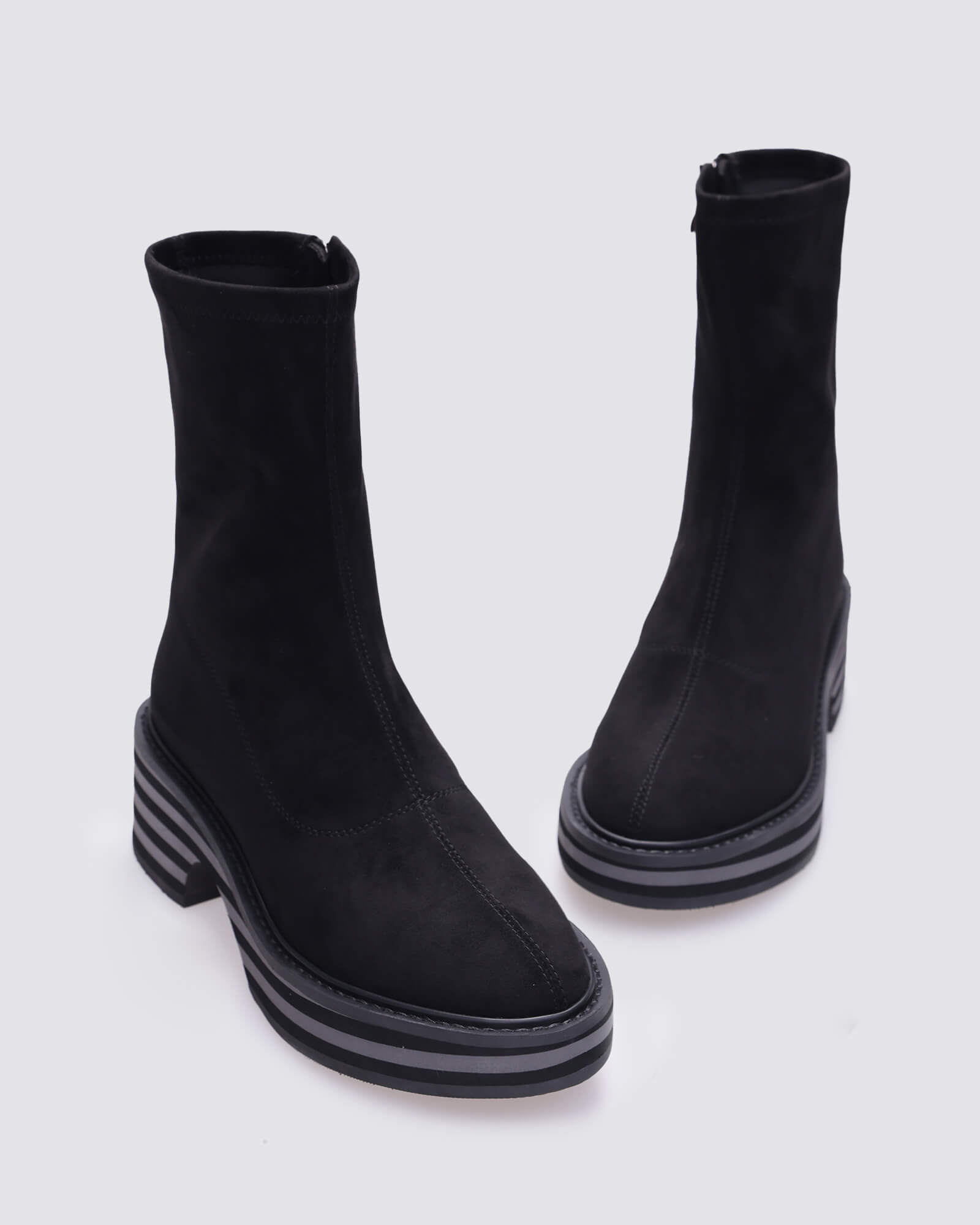LOVEY BOOTS BLACK MICROFIBRE