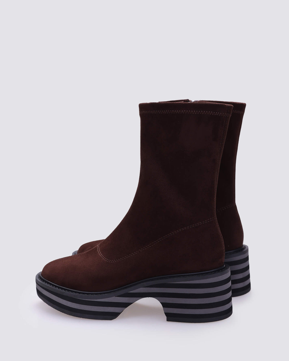 LOVEY BOOTS CHOCOLATE MICROFIBRE