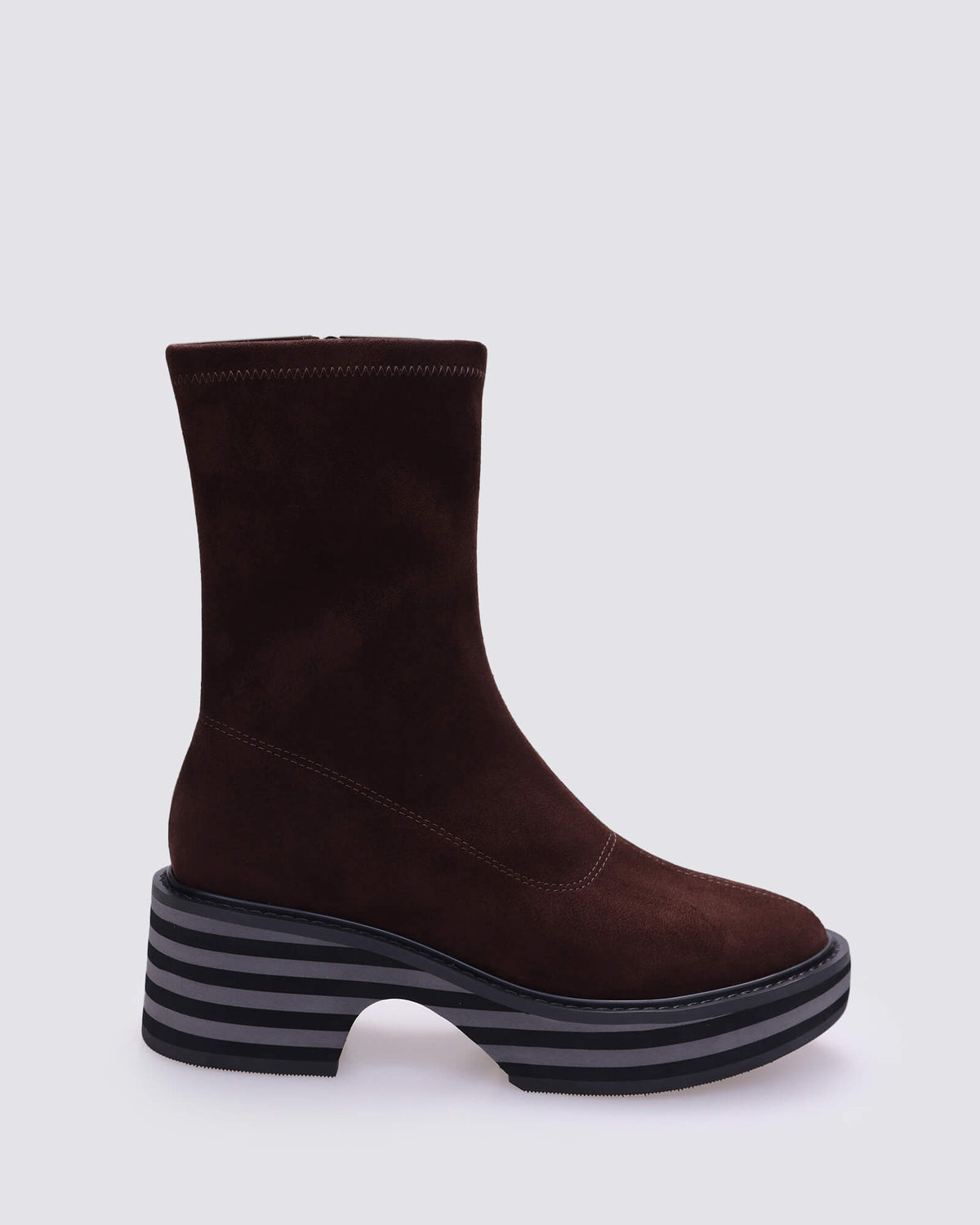 LOVEY BOOTS CHOCOLATE MICROFIBRE