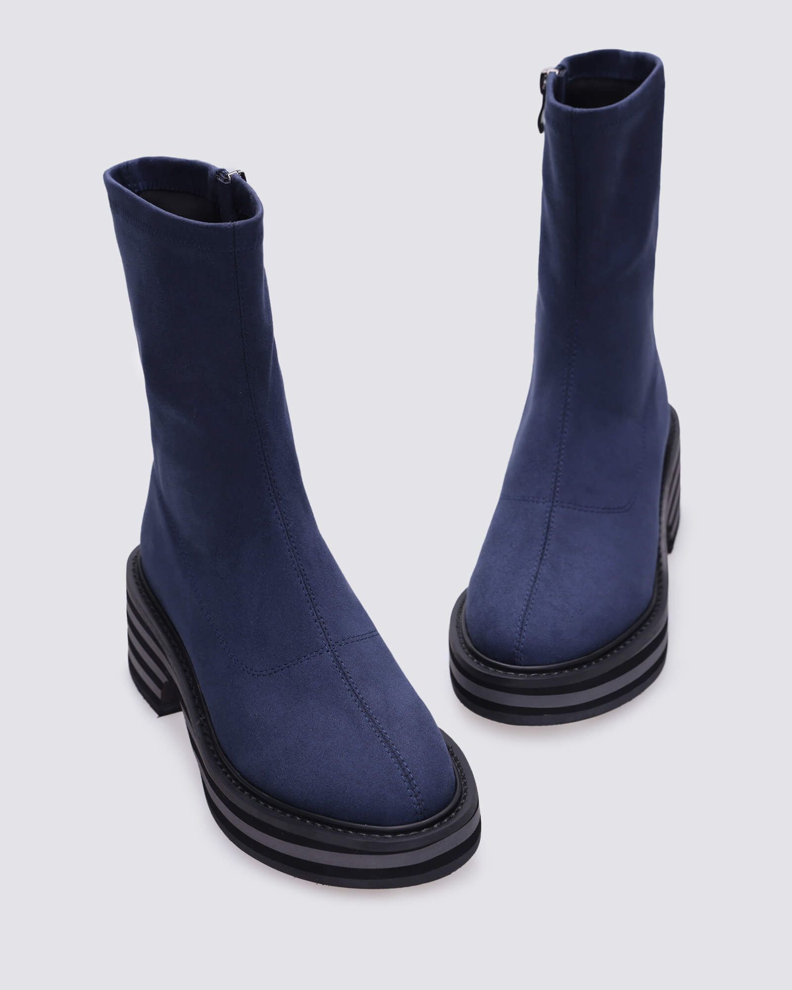 LOVEY BOOTS NAVY MICROFIBRE