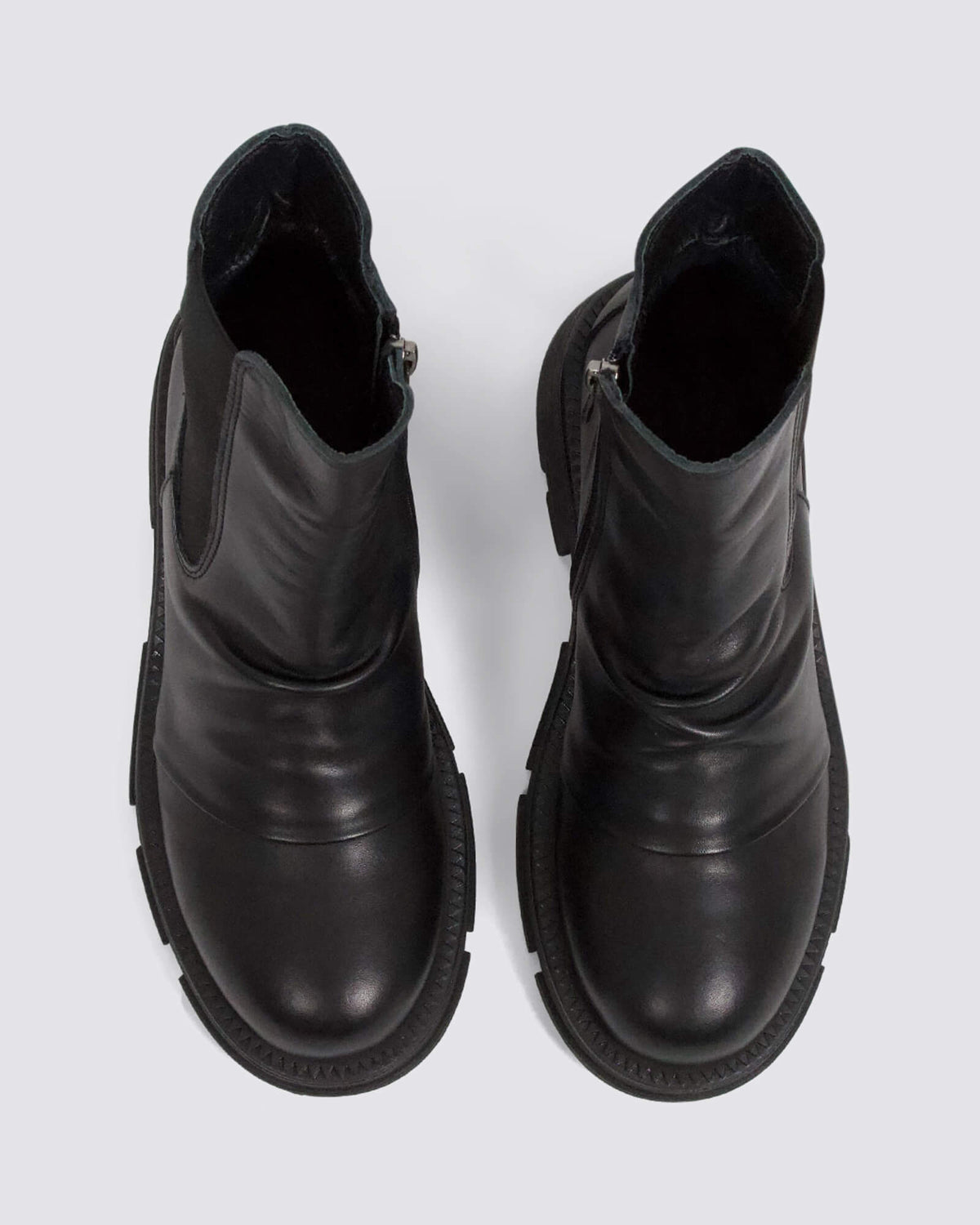 STAGE ANKLE BOOTS BLACK LEATHER