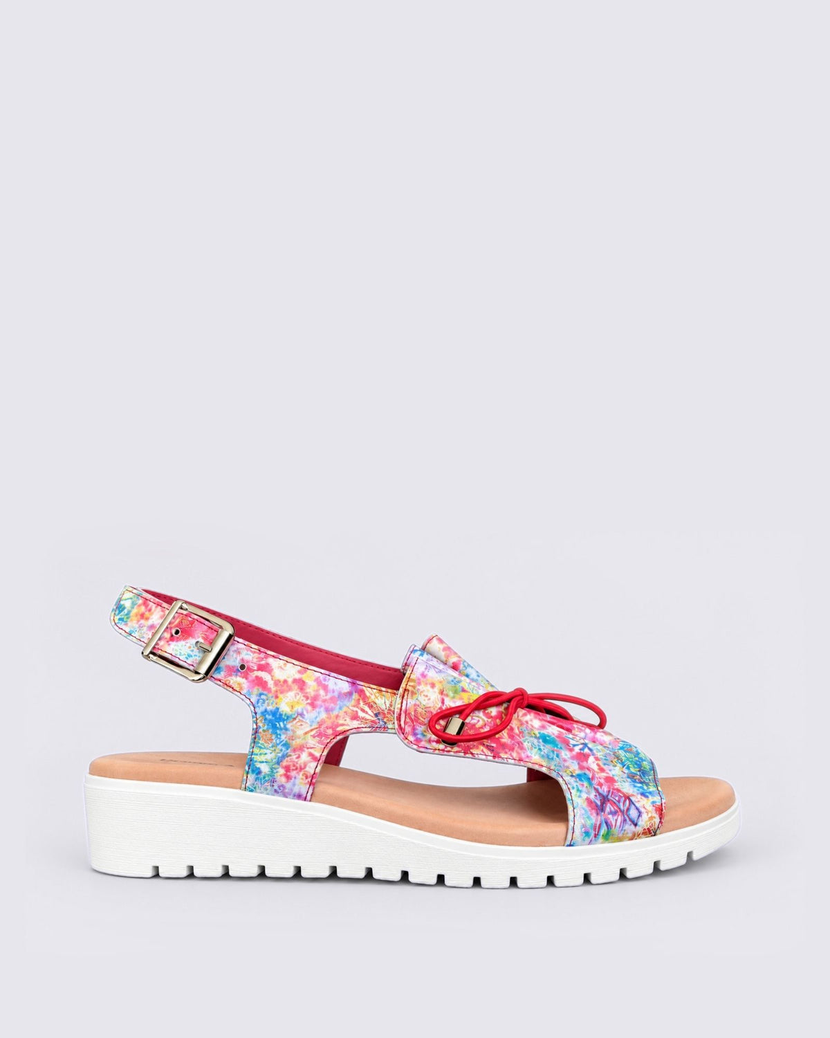 MALIKA SANDALS RED MULTI