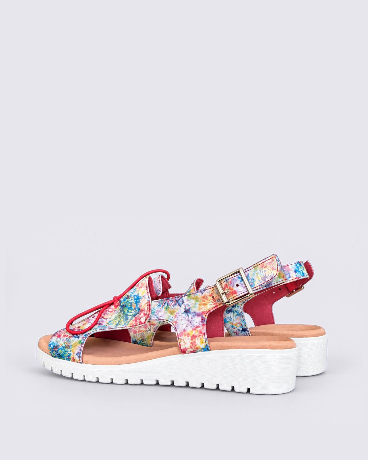 MALIKA SANDALS RED MULTI