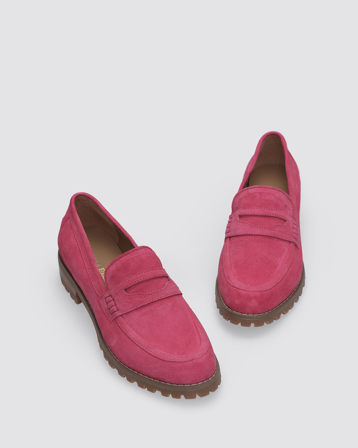 MANDY LOAFERS BRIGHT PINK SUEDE