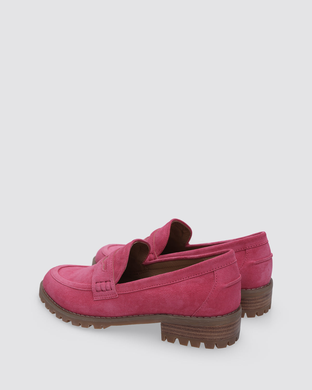 MANDY LOAFERS BRIGHT PINK SUEDE