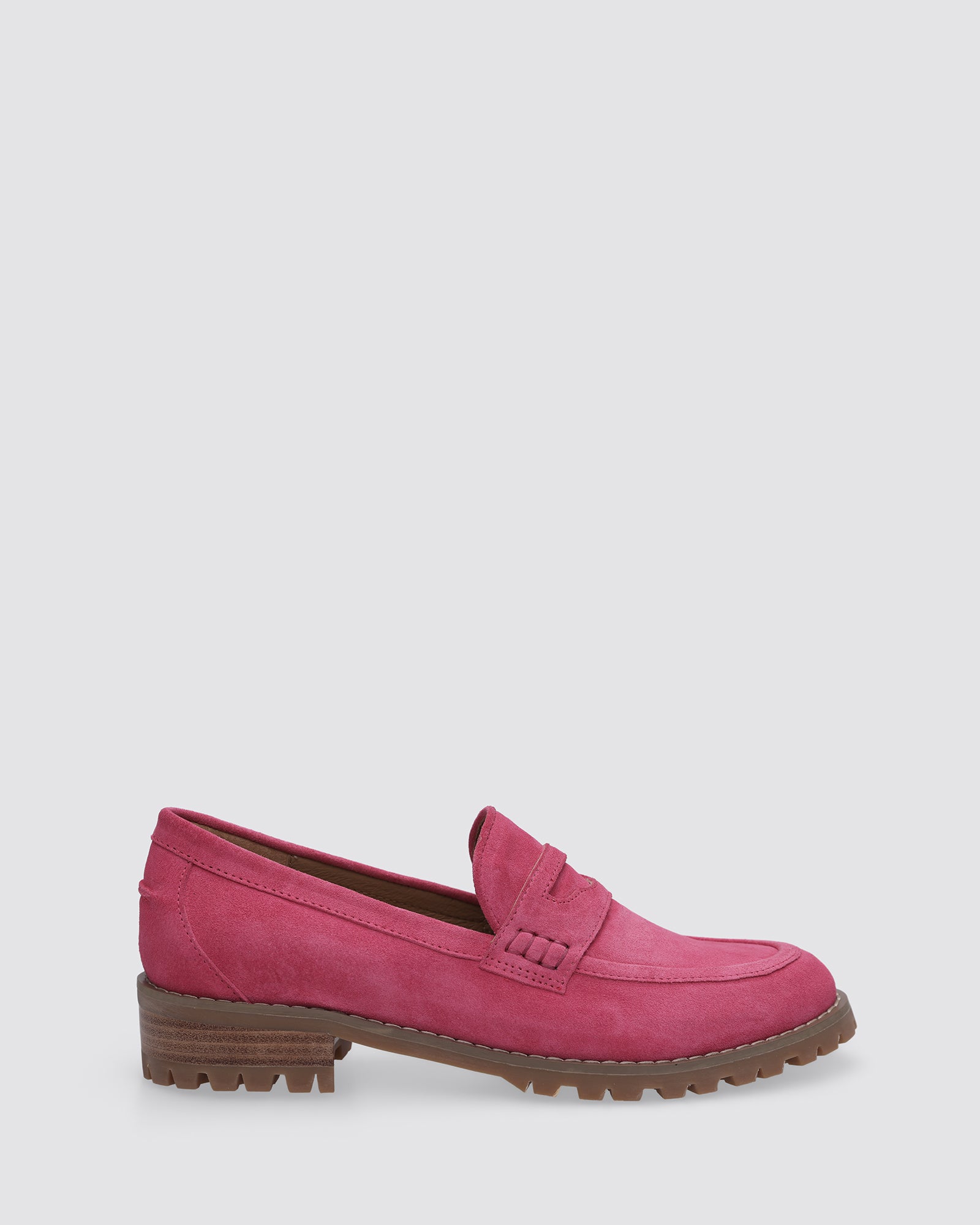 MANDY LOAFERS BRIGHT PINK SUEDE