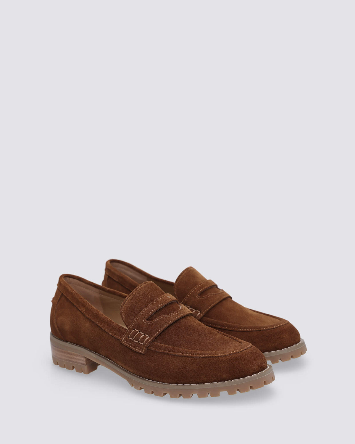 MANDY LAOFERS TAN SUEDE