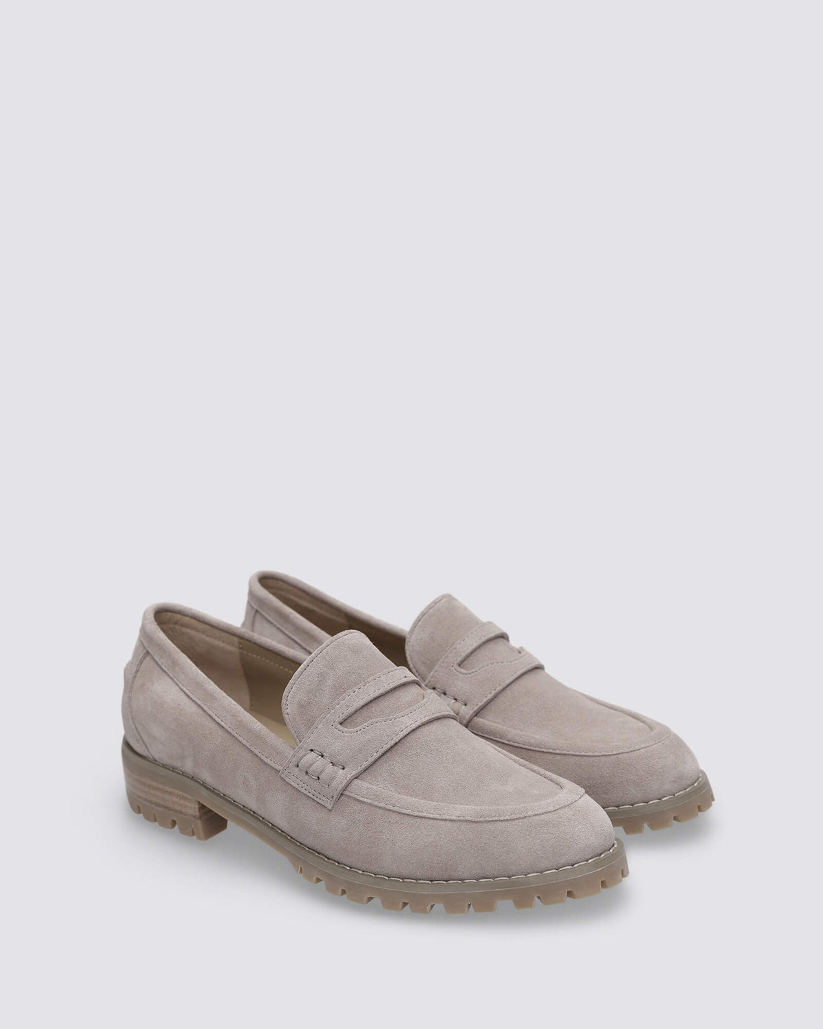 MANDY LOAFERS TAUPE SUEDE