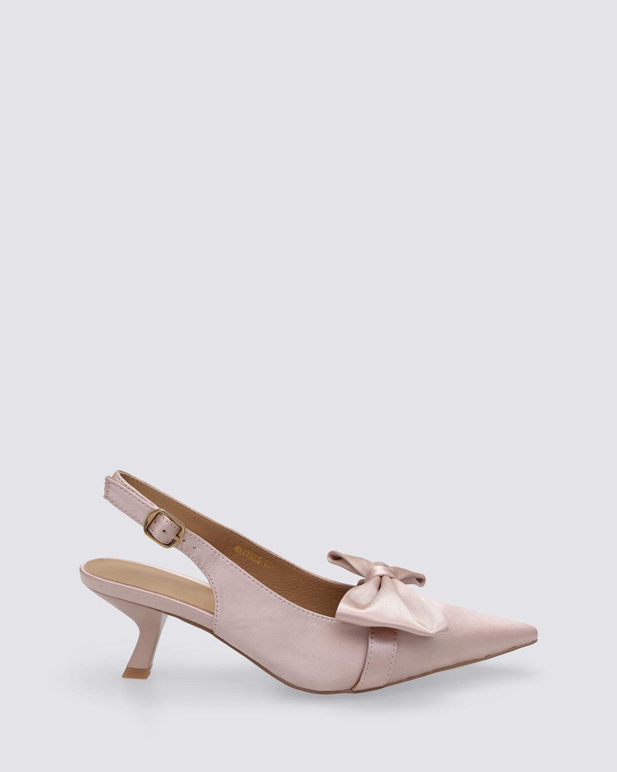 MATISSE SLINGBACK HEELS CHAMPAGNE SATIN