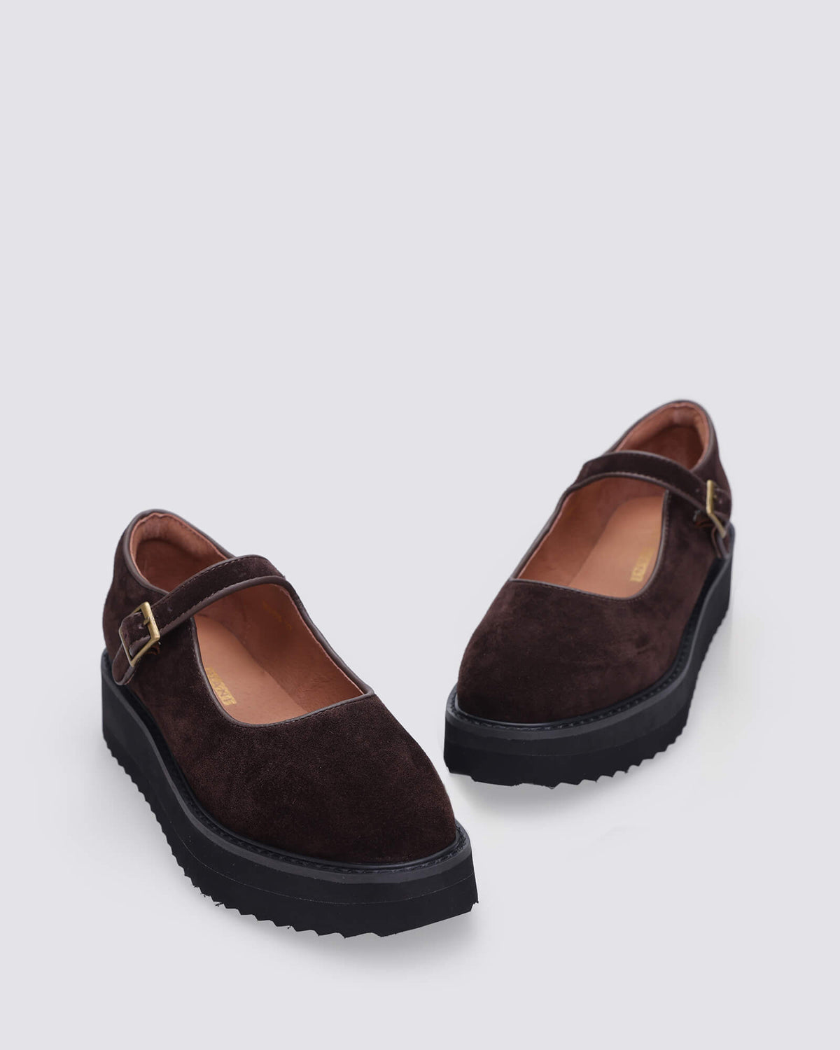 MAVEN PLATFORM MARY JANES CHOCOLATE