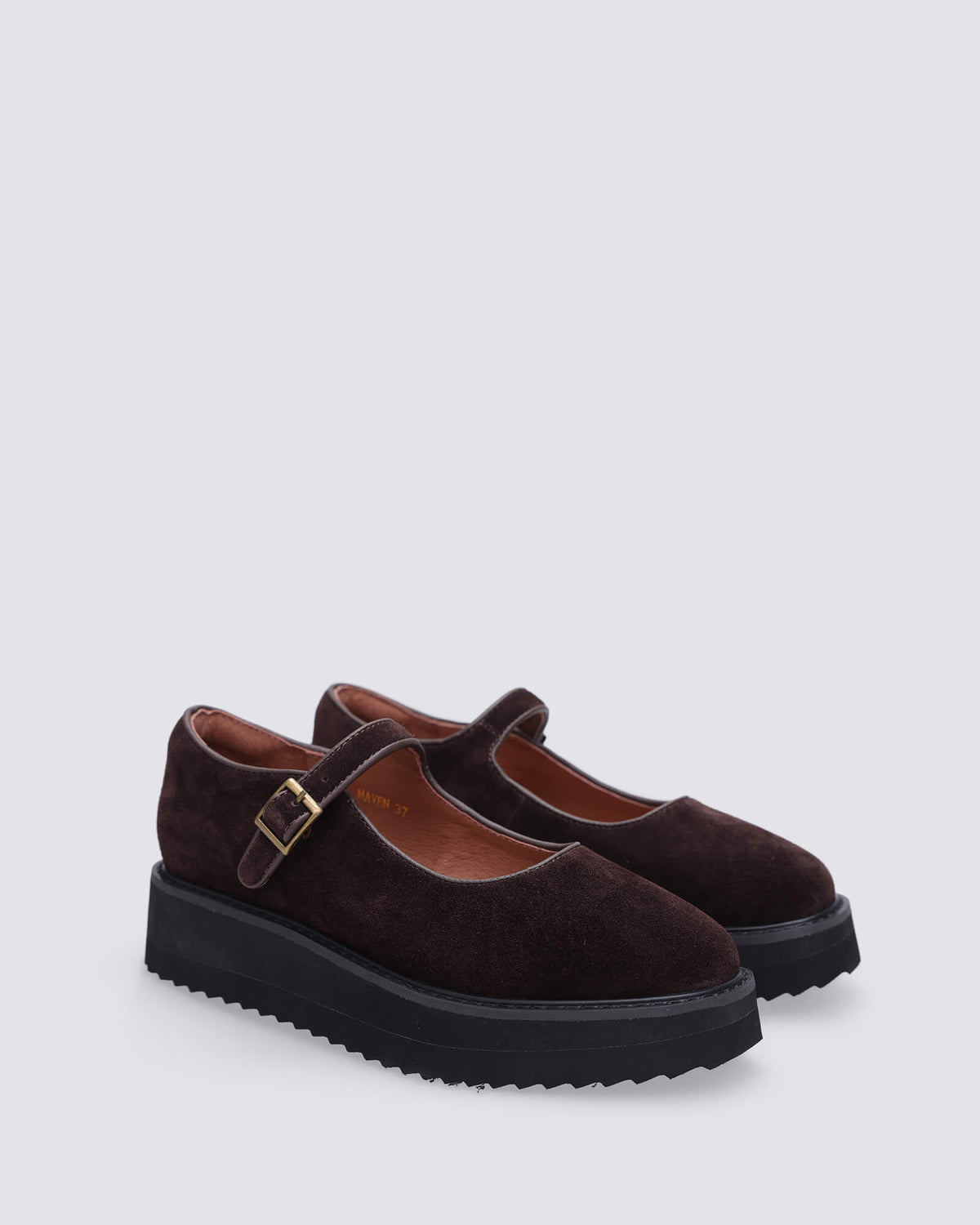 MAVEN PLATFORM MARY JANES CHOCOLATE