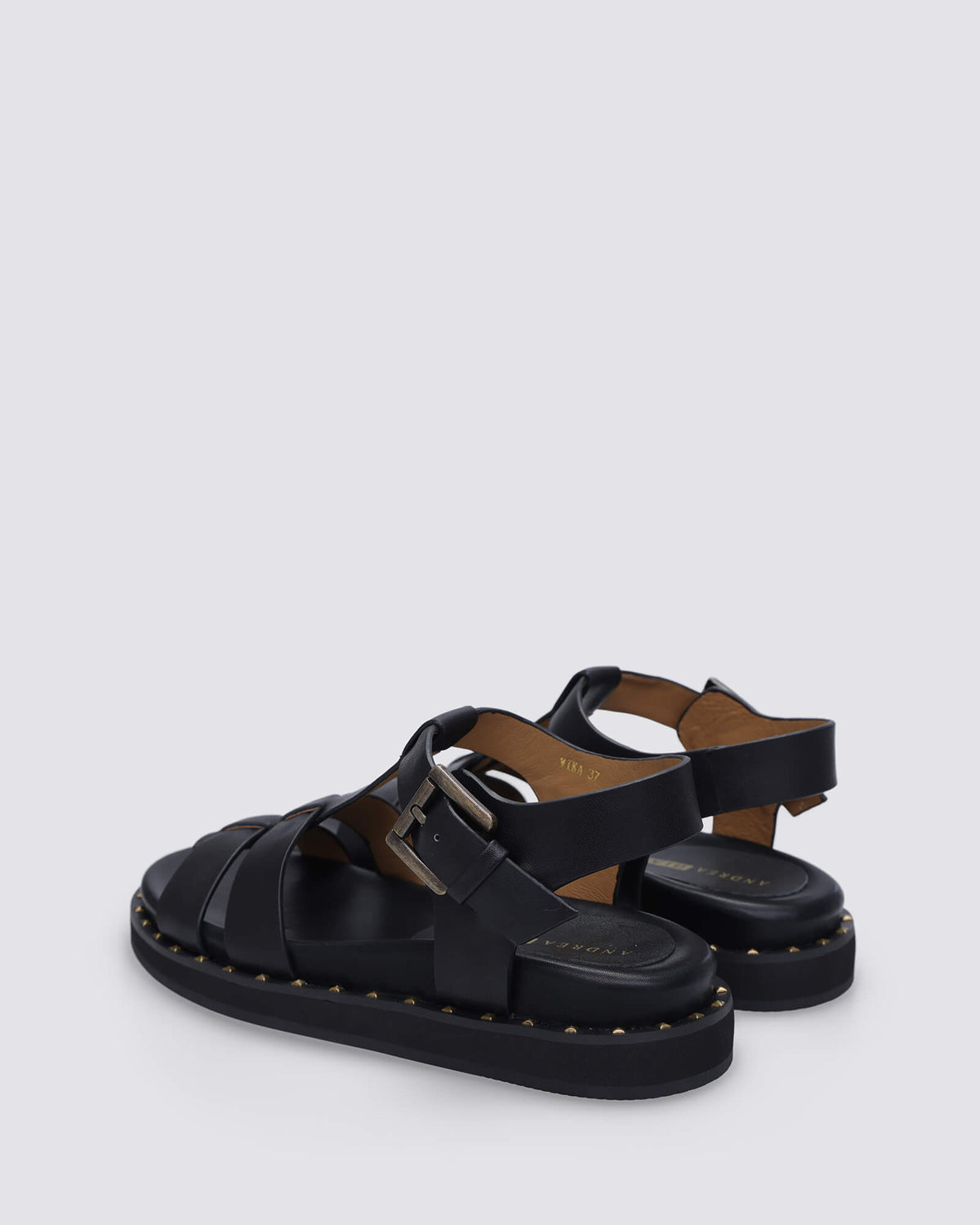 MIKA SANDALS BLACK LEATHER