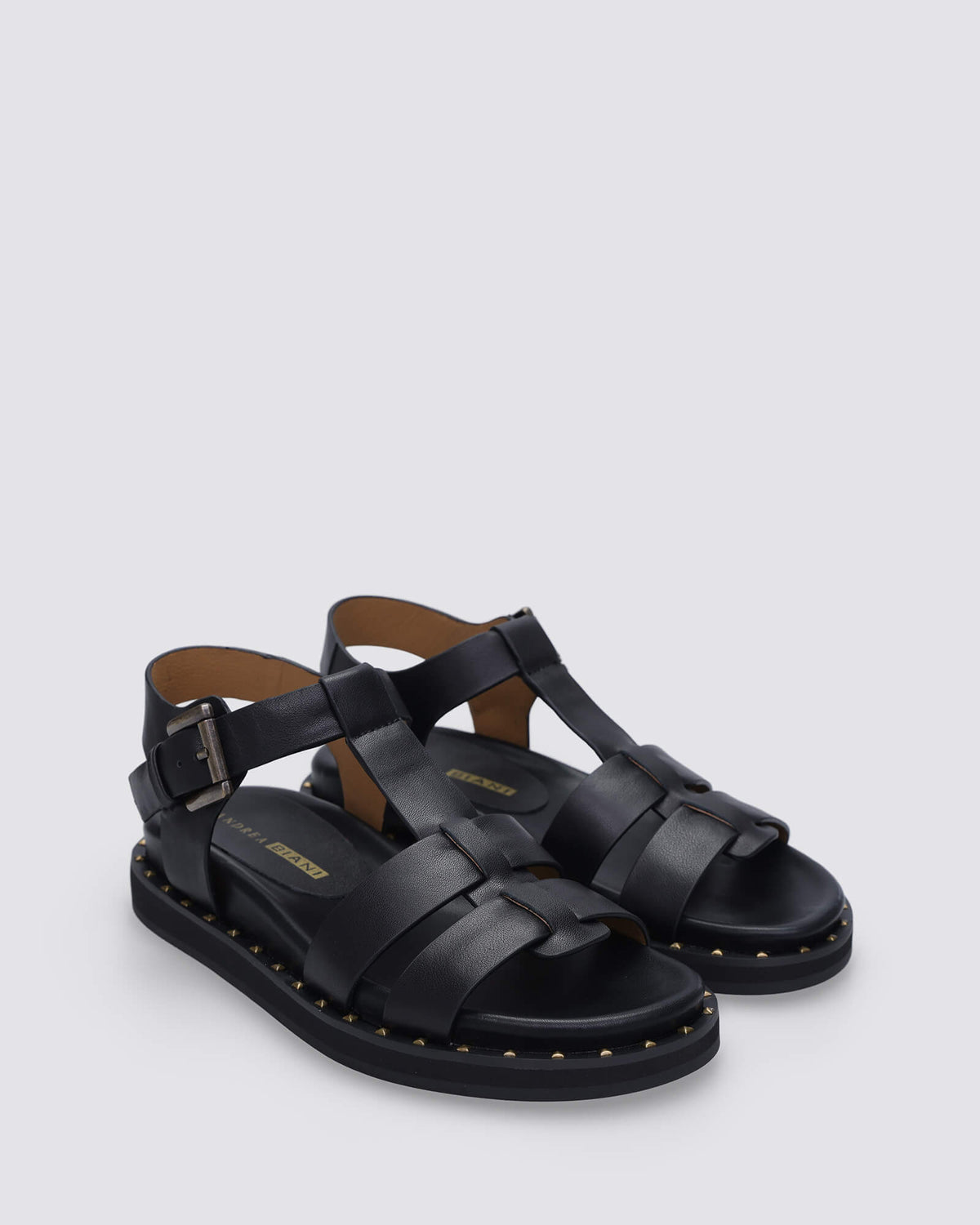 MIKA SANDALS BLACK LEATHER