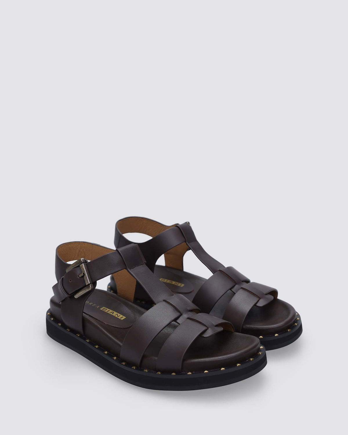 MIKA SANDALS CHOCOLATE LEATHER