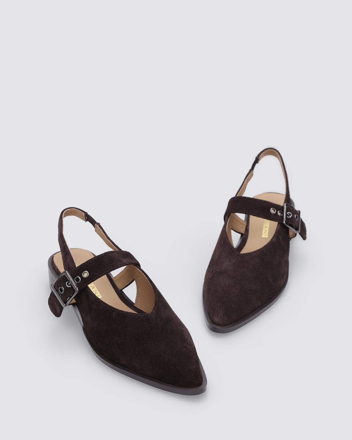 MIRA SLINGBACK CHOCOLATE SUEDE
