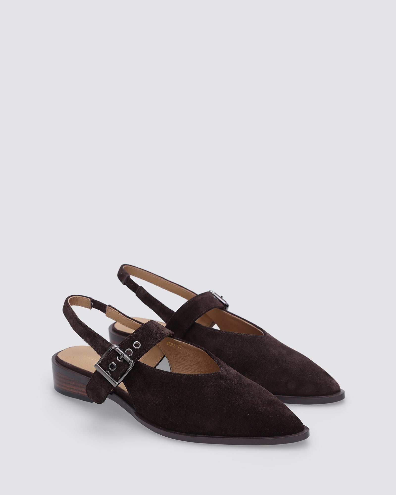 MIRA SLINGBACK CHOCOLATE SUEDE