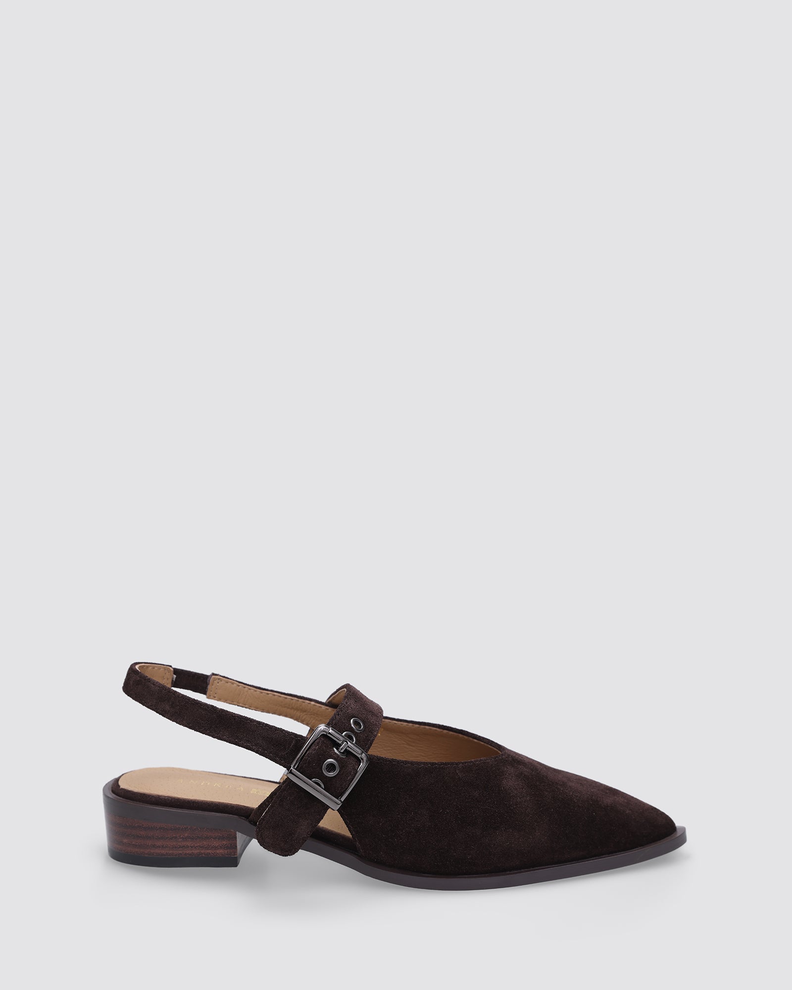 MIRA SLINGBACK CHOCOLATE SUEDE