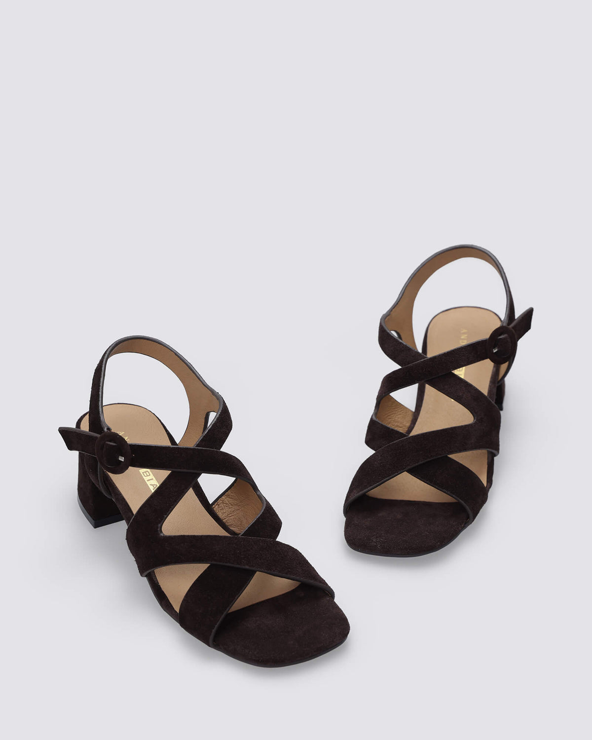 MISTELLE HEELS CHOCOLATE SUEDE
