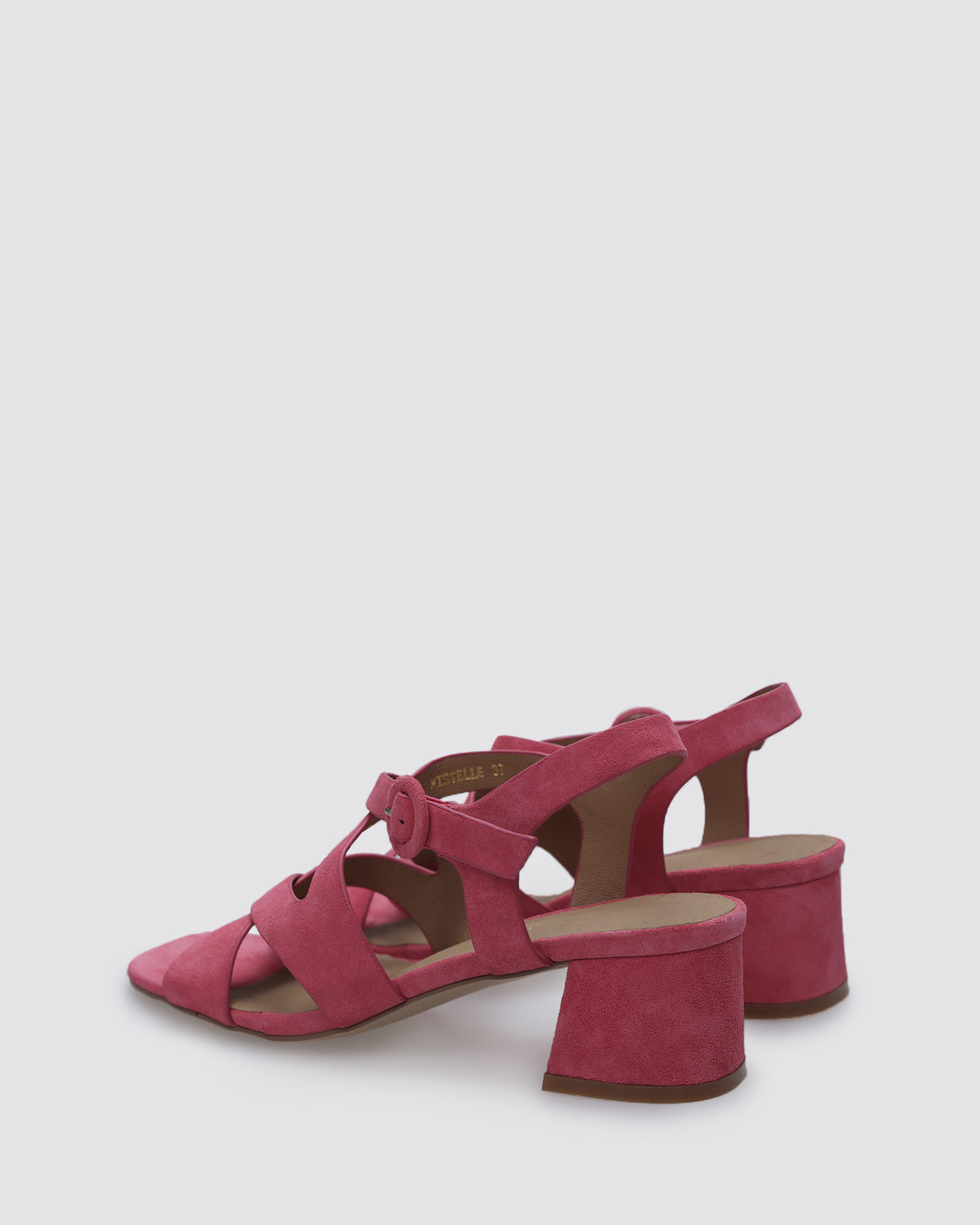 MISTELLE HEELS BRIGHT PINK SUEDE