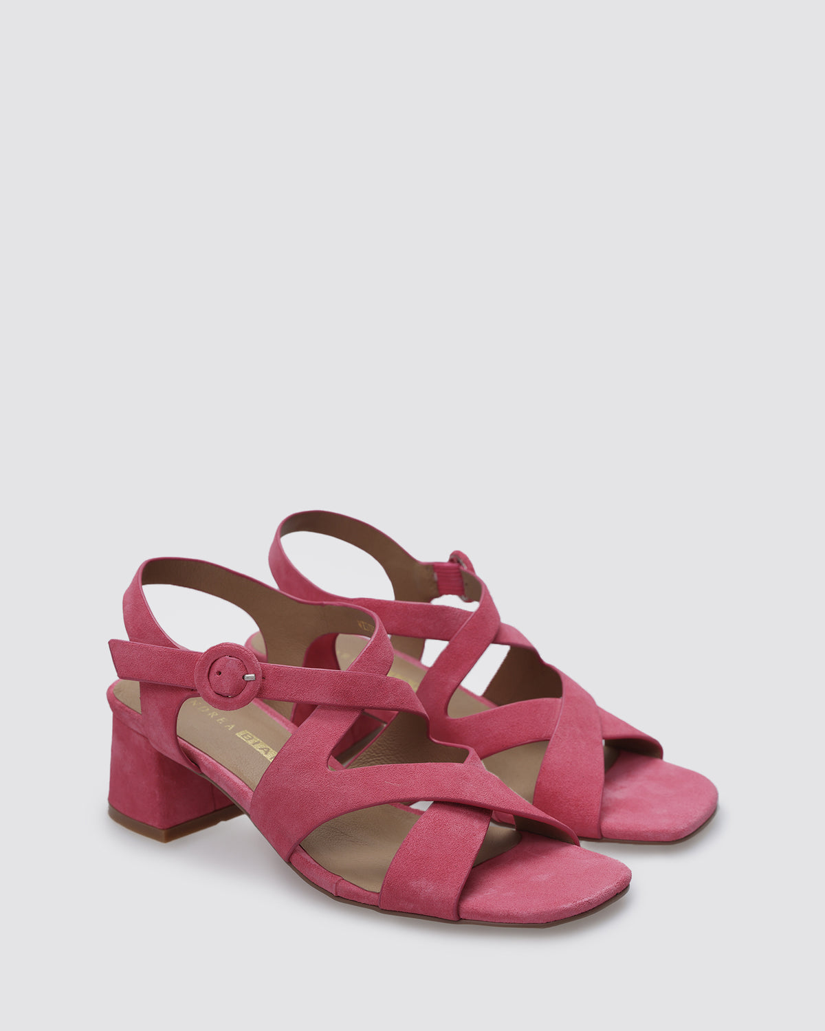 MISTELLE HEELS BRIGHT PINK SUEDE