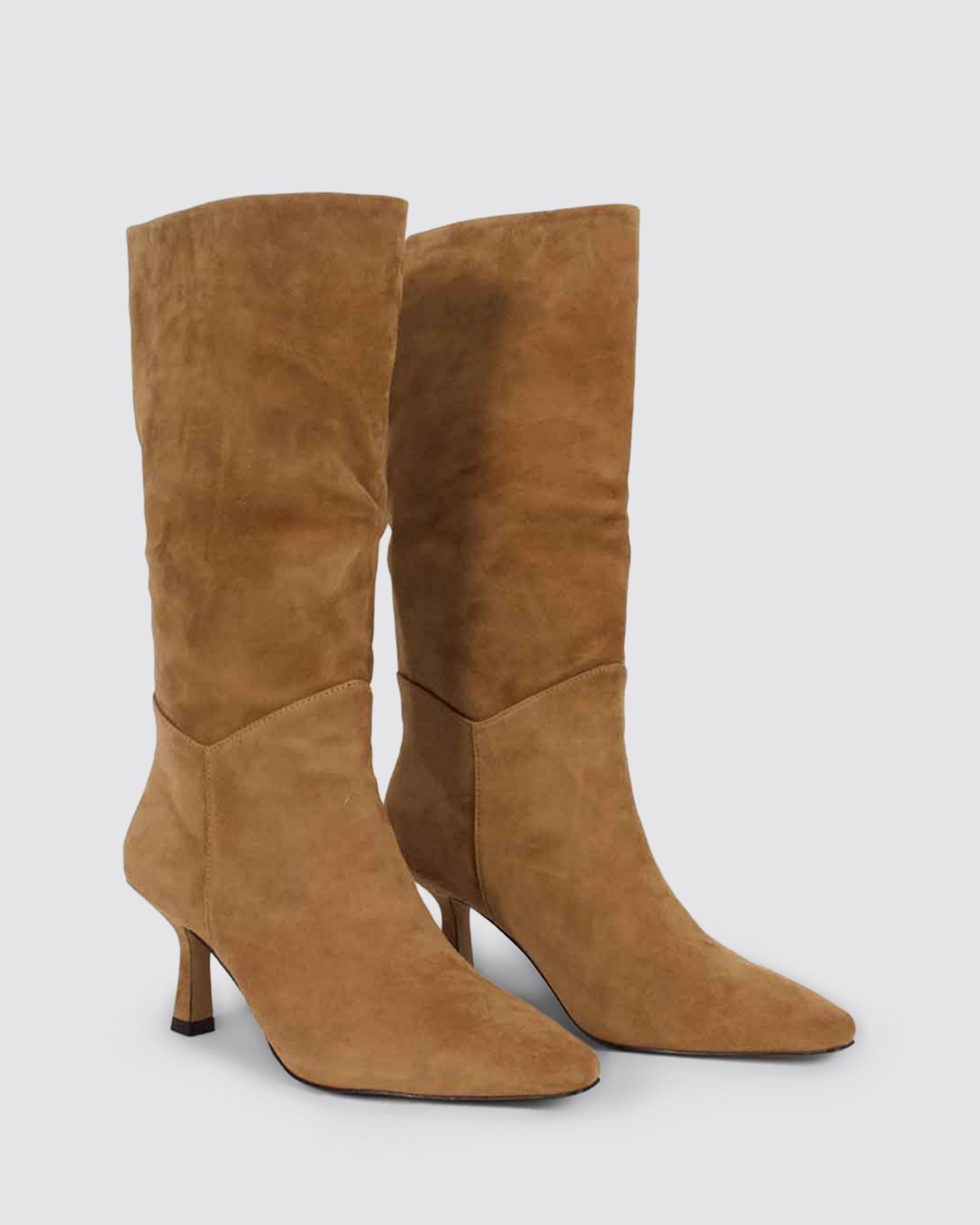 ALEESH LONG BOOTS TOBACCO SUEDE