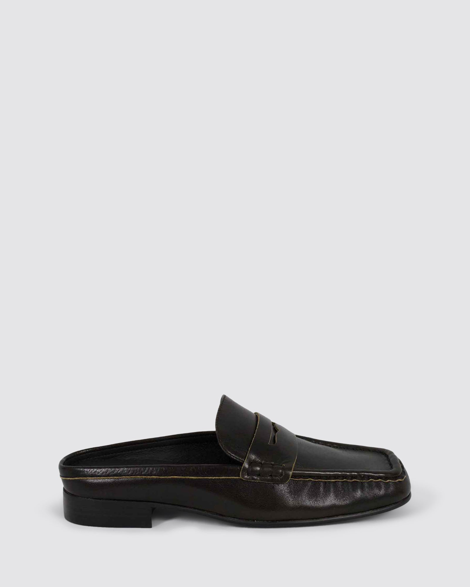 ASTEFF MULE LOAFERS BROWN