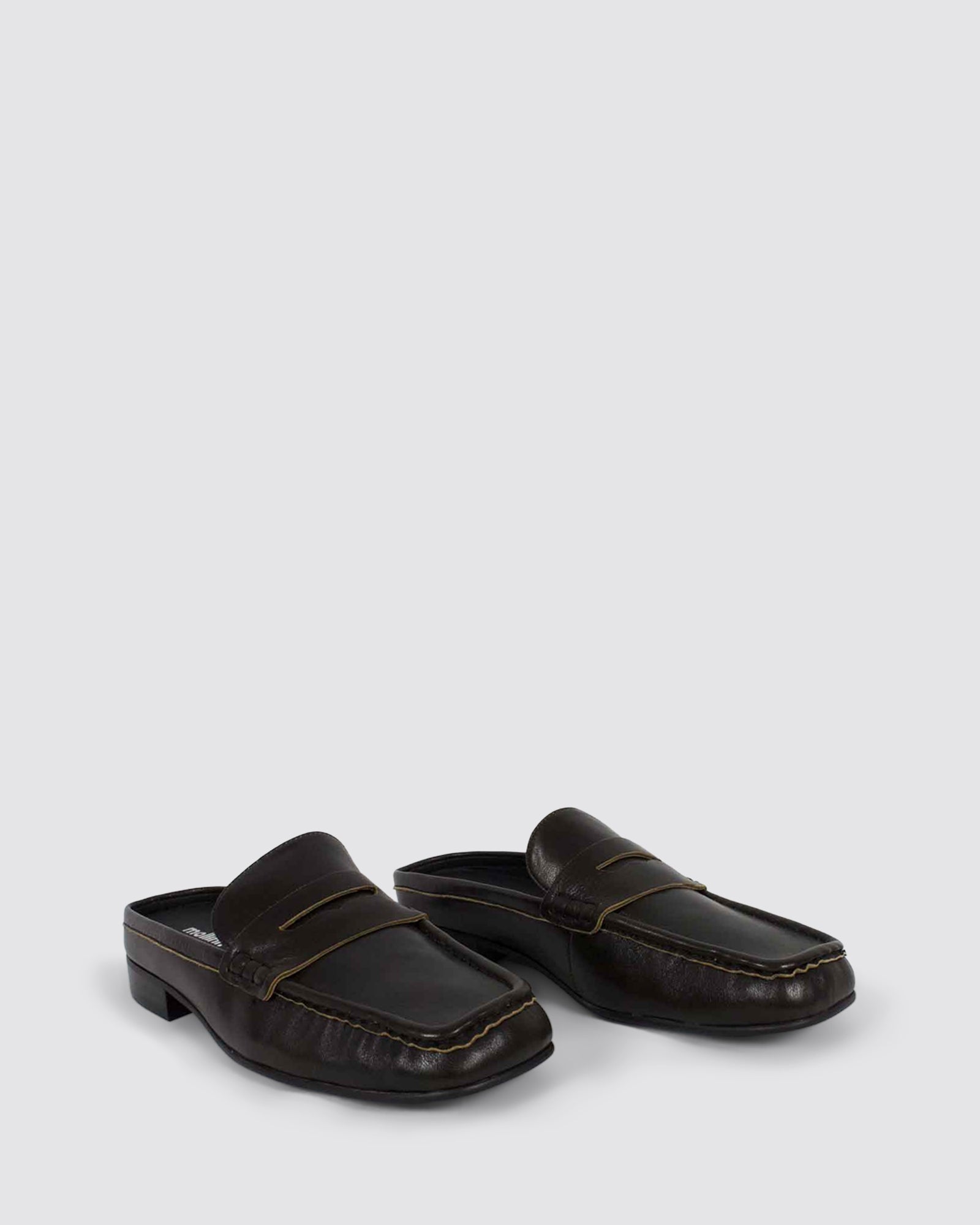 ASTEFF MULE LOAFERS BROWN