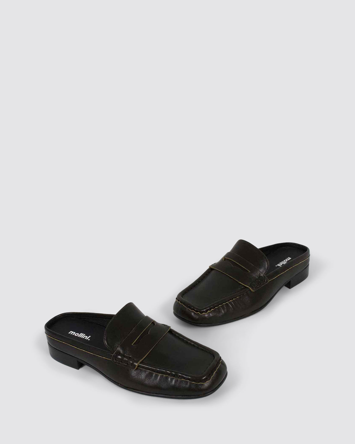 ASTEFF MULE LOAFERS BROWN