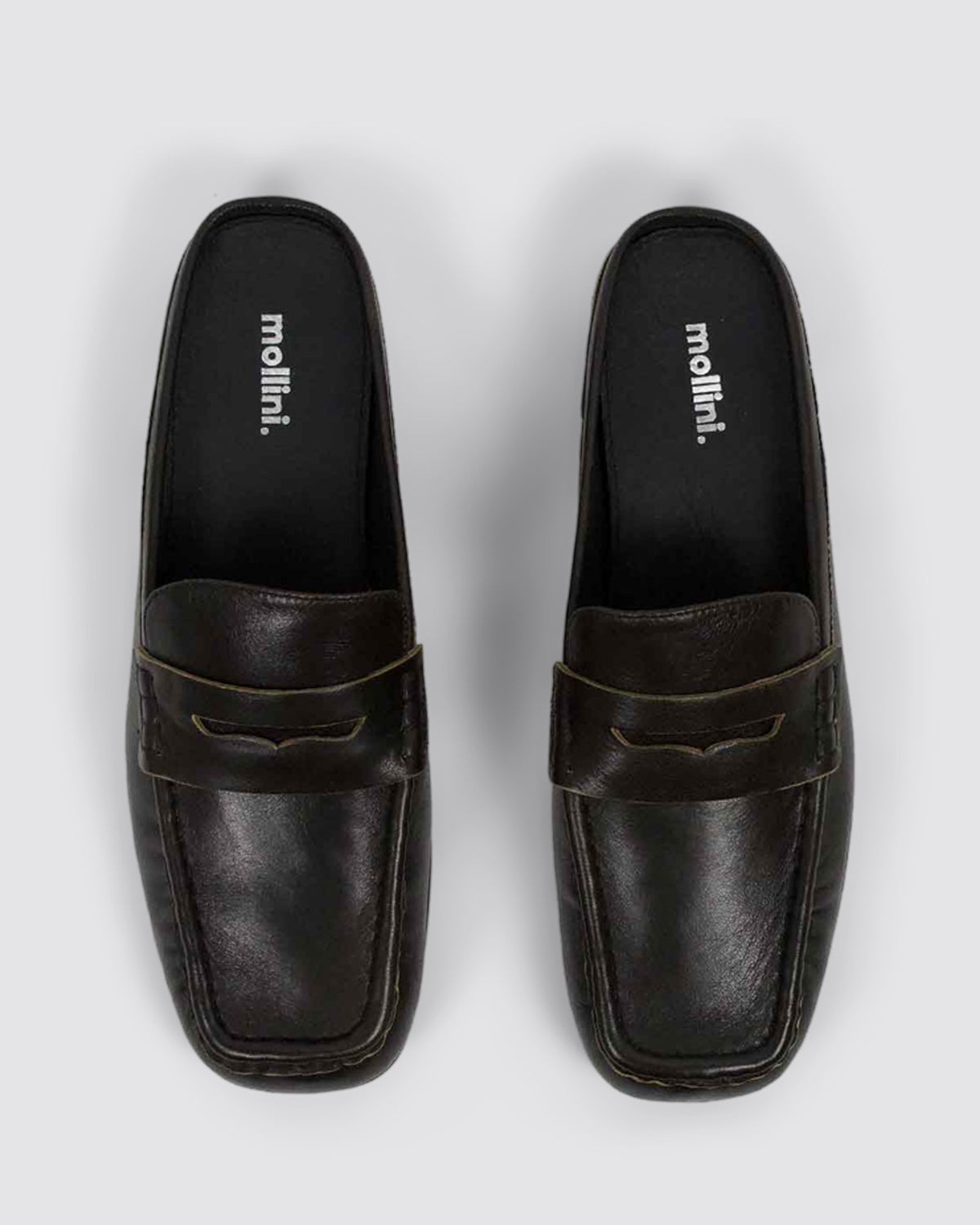 ASTEFF MULE LOAFERS BROWN