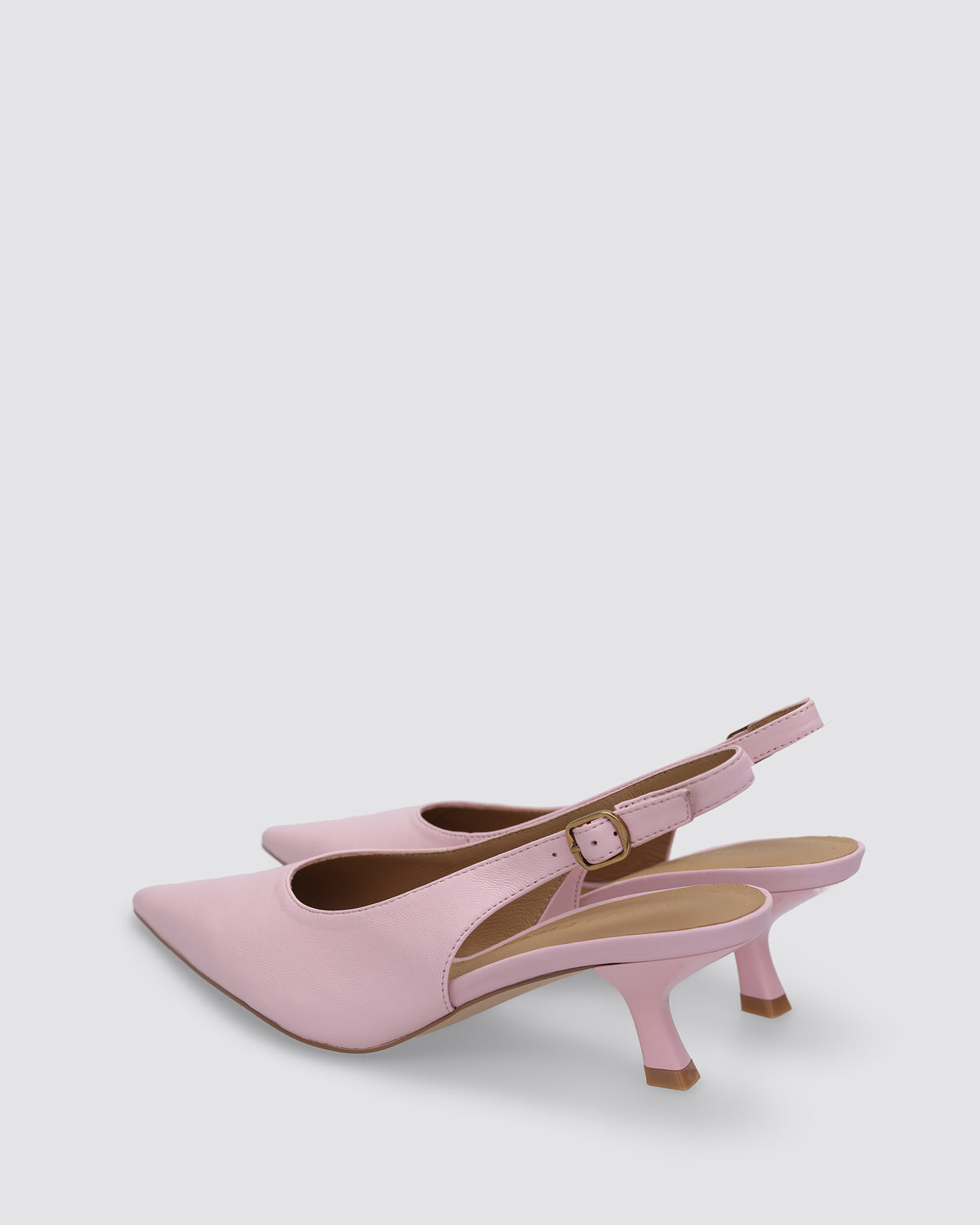MONROE SLINGBACK HEELS PALE PINK