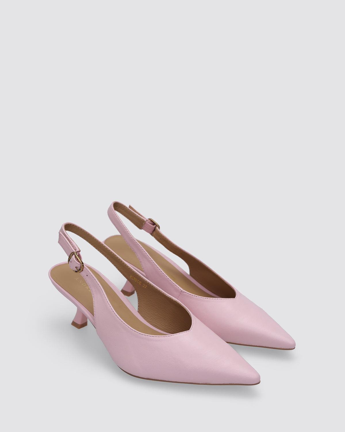 MONROE SLINGBACK HEELS PALE PINK