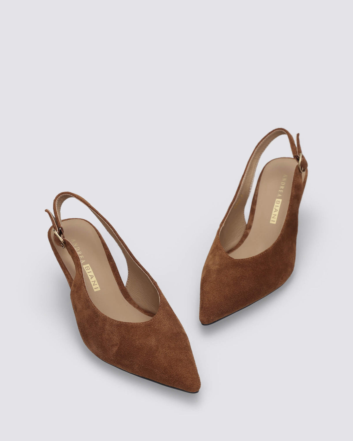 MONROE SLINGBACK HEELS TAN SUEDE
