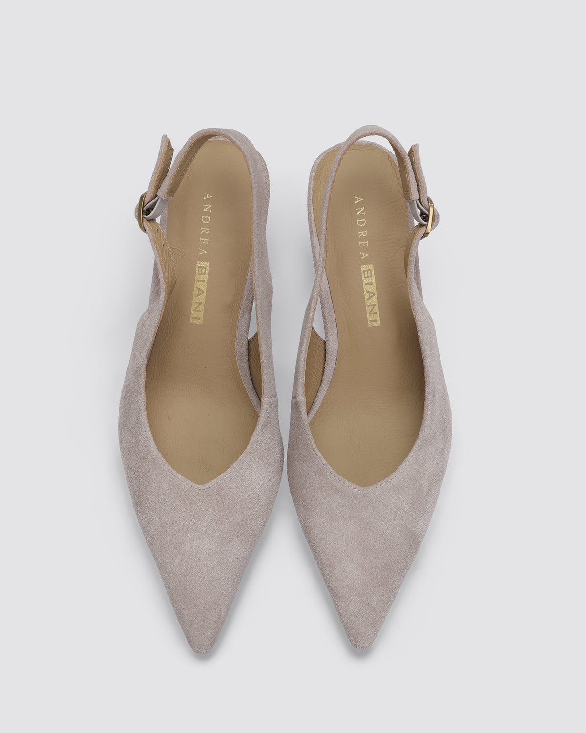 MONROE SLINGBACK HEELS TAUPE SUEDE