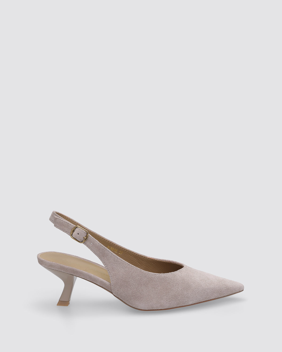 MONROE SLINGBACK HEELS TAUPE SUEDE