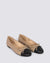 BELIE BALLET FLATS BLACK/PALE TAUPE