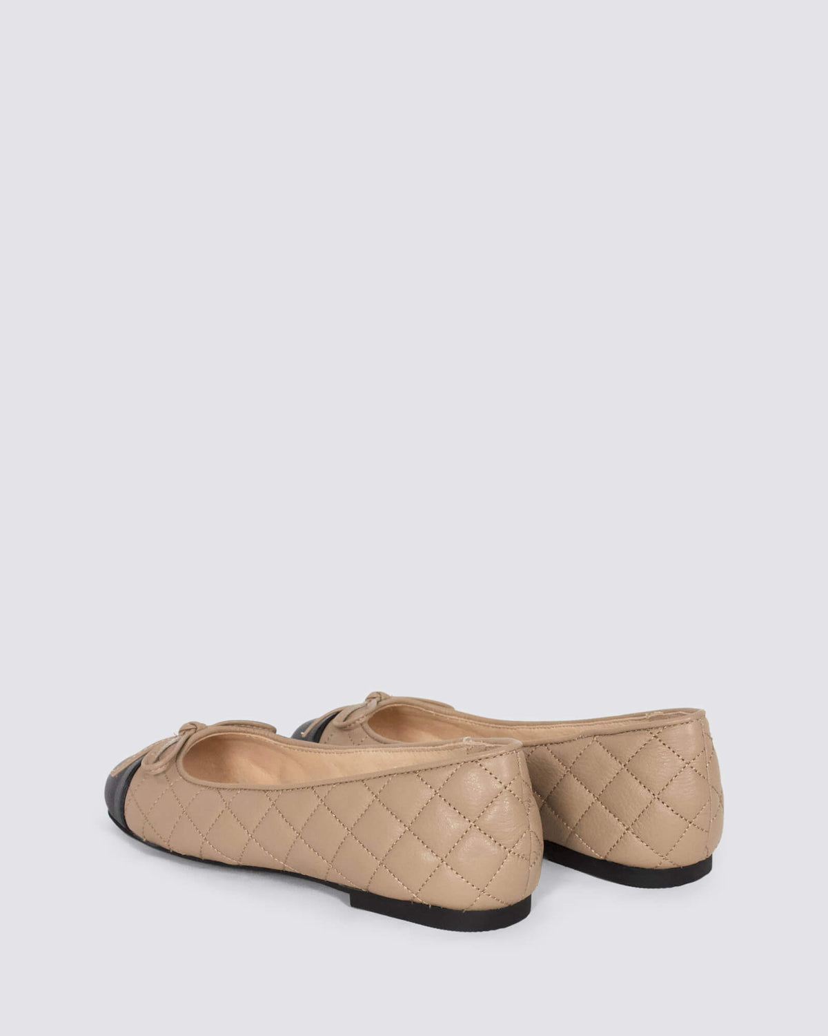 BELIE BALLET FLATS BLACK/PALE TAUPE