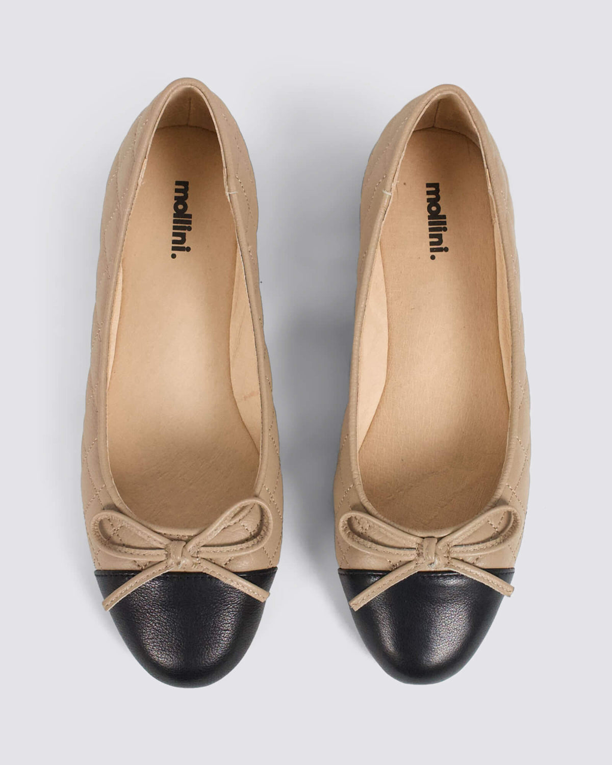 BELIE BALLET FLATS BLACK/PALE TAUPE