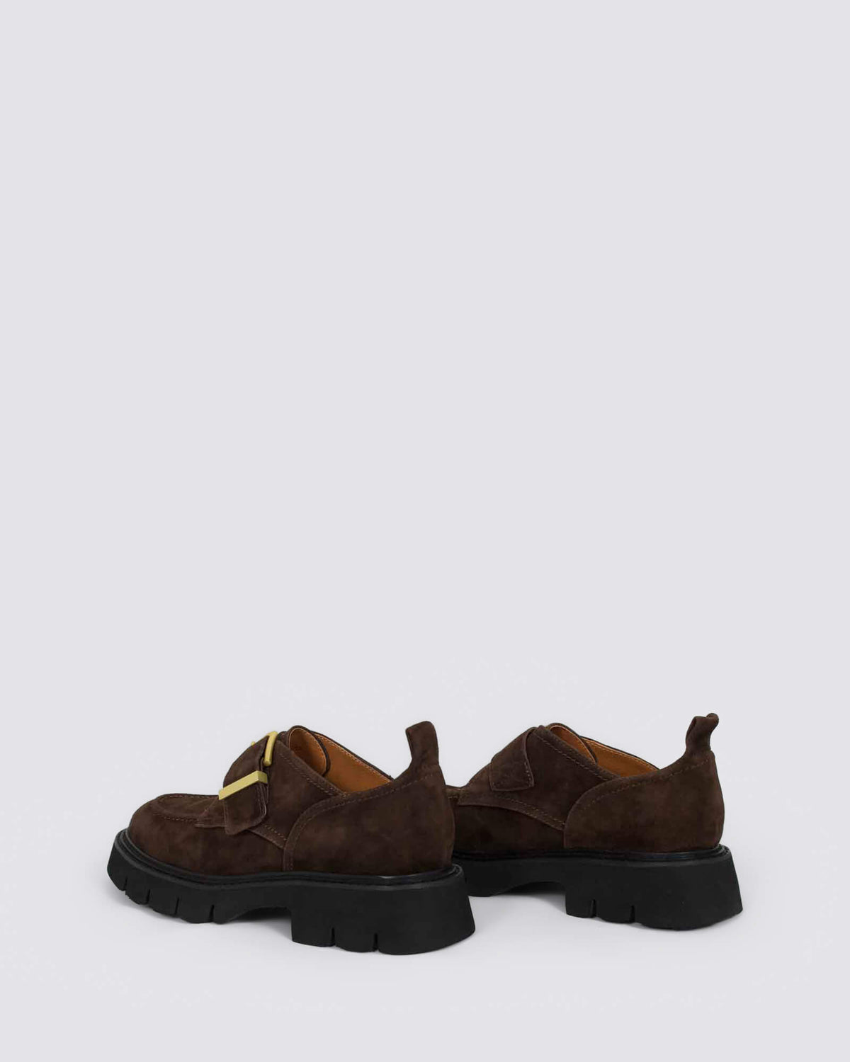 KIVIA LOAFERS DEEP BROWN SUEDE