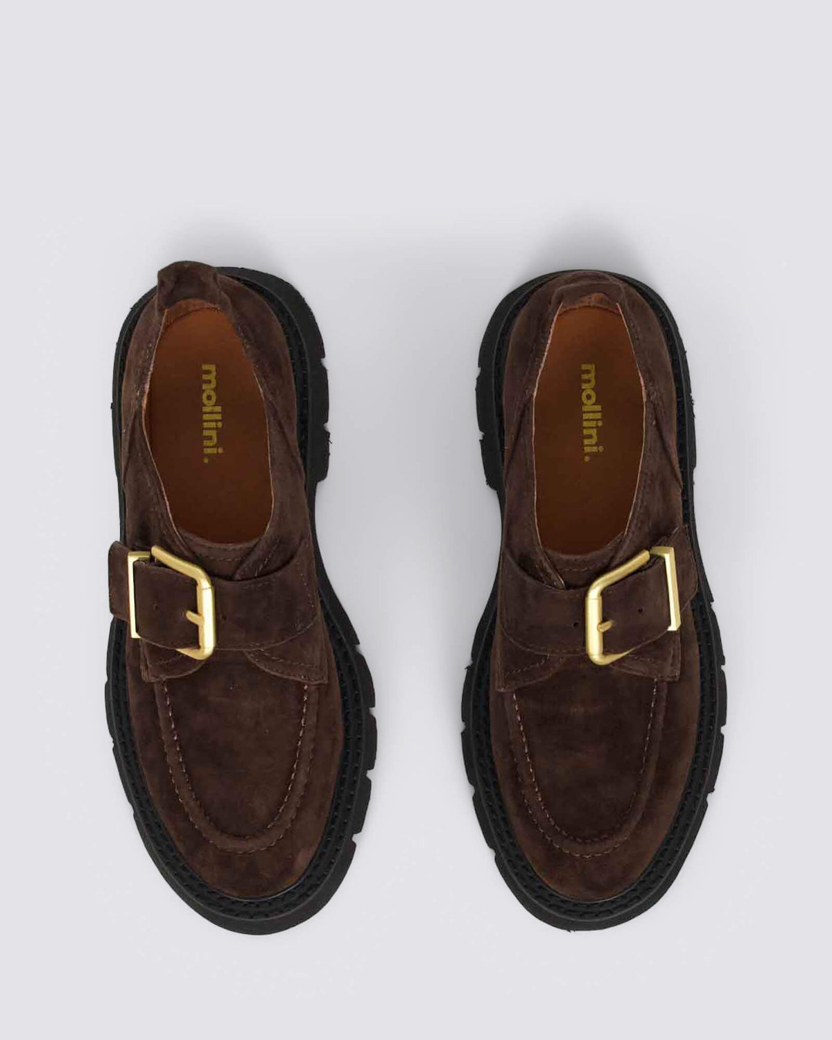KIVIA LOAFERS DEEP BROWN SUEDE