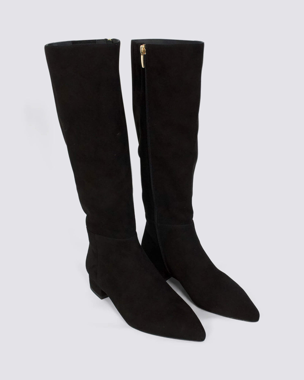 THE BOOT KNEE HIGH BOOTS BLACK SUEDE