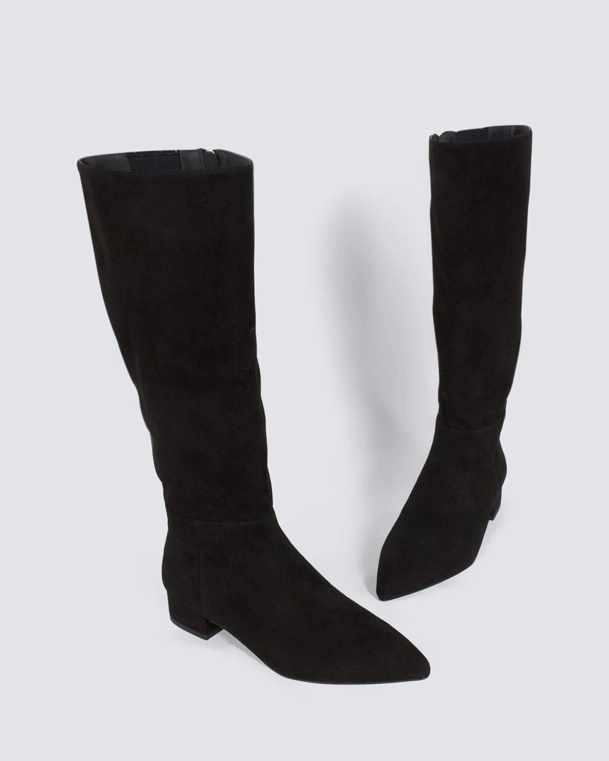 THE BOOT KNEE HIGH BOOTS BLACK SUEDE