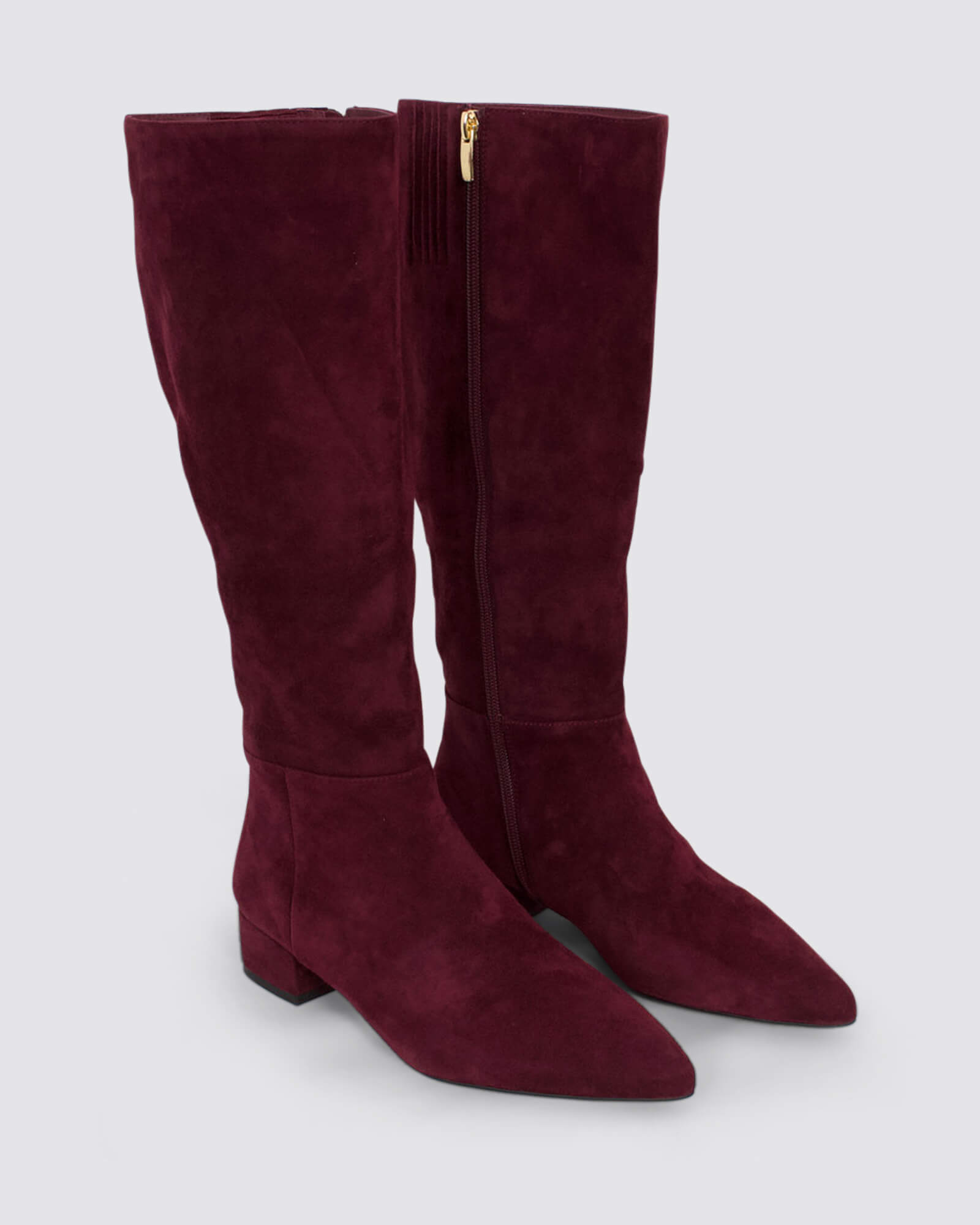THE BOOT KNEE HIGH BOOTS BORDEAUX SUEDE