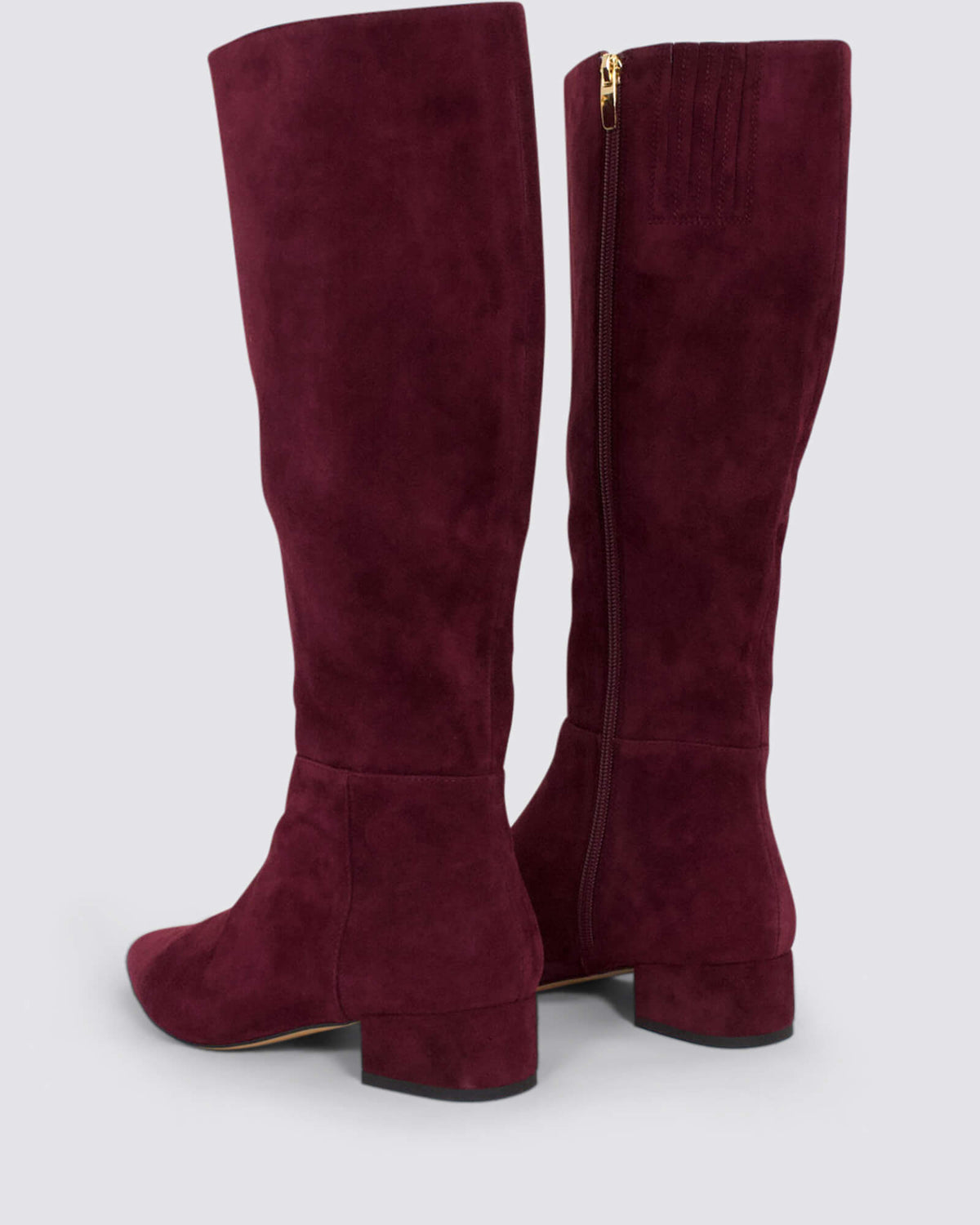 THE BOOT KNEE HIGH BOOTS BORDEAUX SUEDE