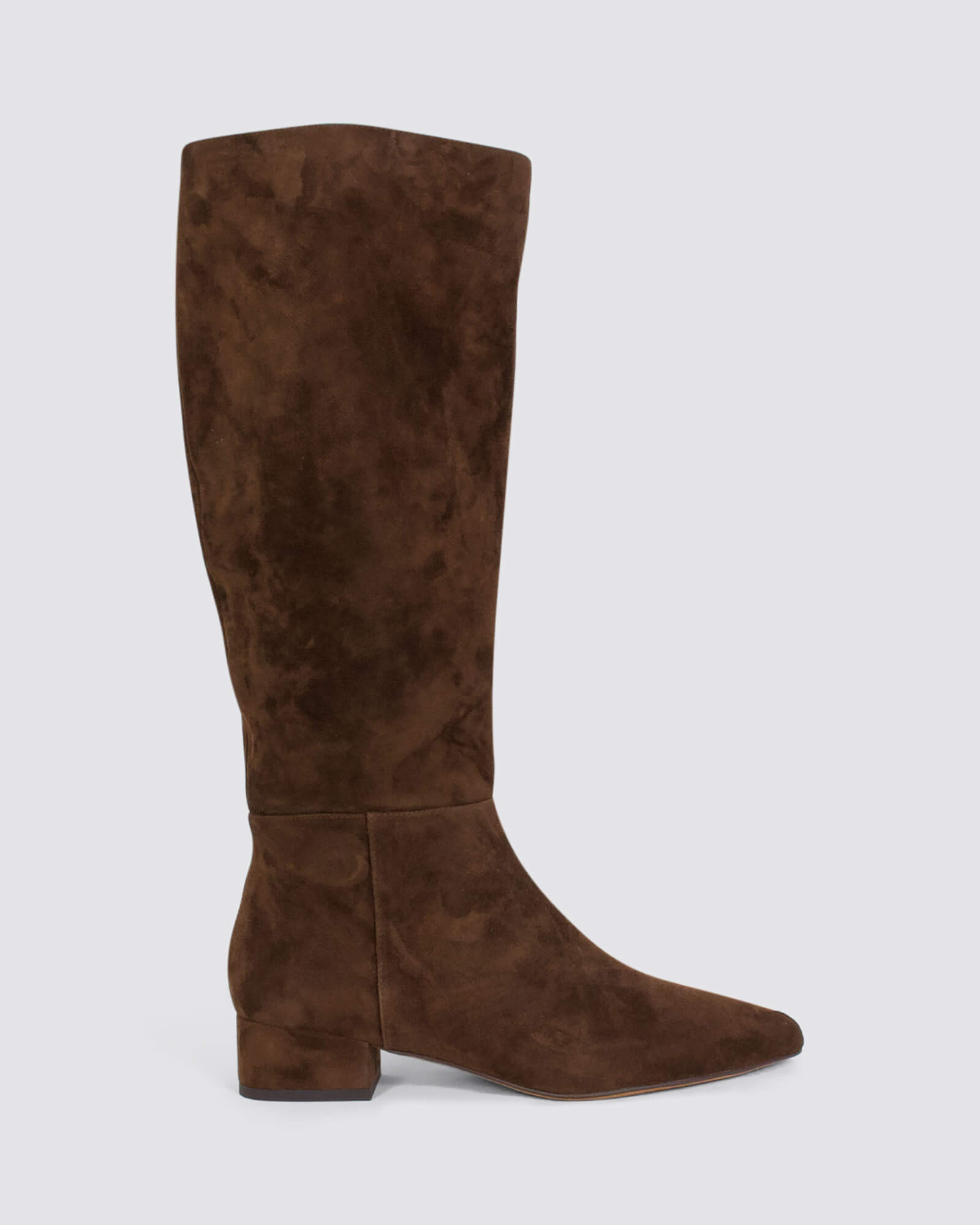 THE BOOT KNEE HIGH BOOTS RICH BROWN SUEDE