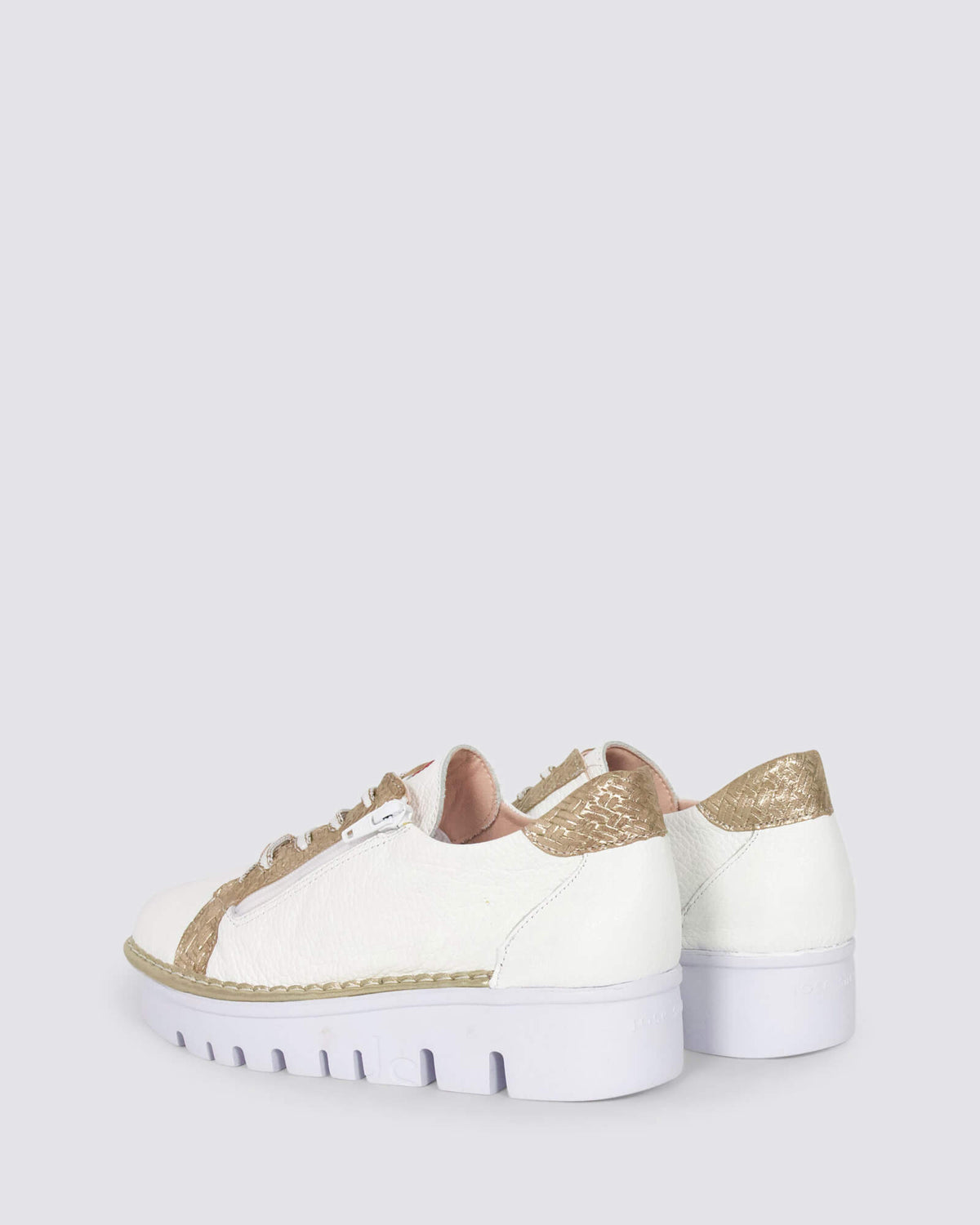 JS-4420 SNEAKERS BIANCO/CHAMPAGNE