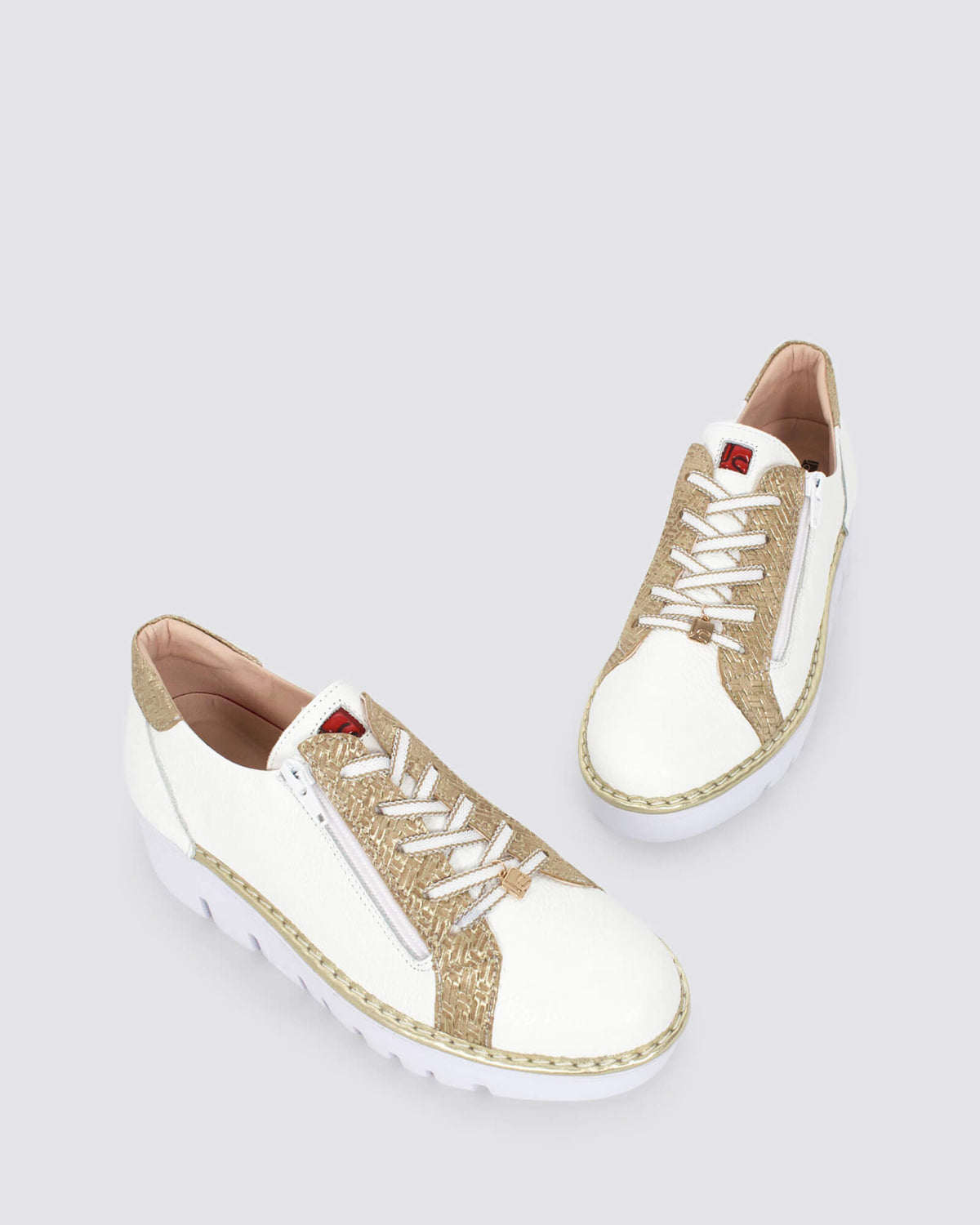 JS-4420 SNEAKERS BIANCO/CHAMPAGNE