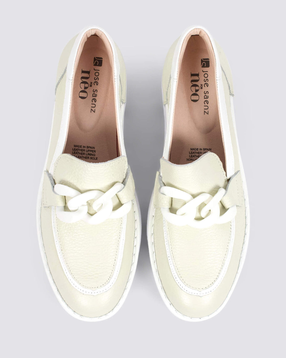 JS-4425 LOAFER HIEL/BLANCO