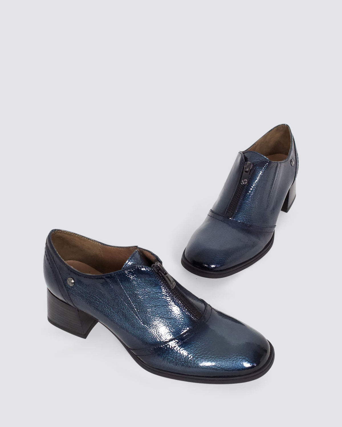 4458 ELISA HEELS AZUL LEATHER