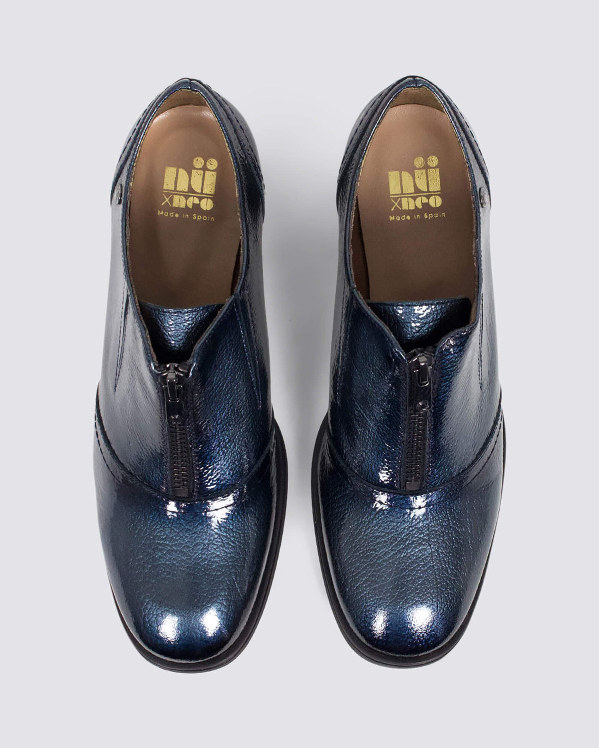 4458 ELISA HEELS AZUL LEATHER